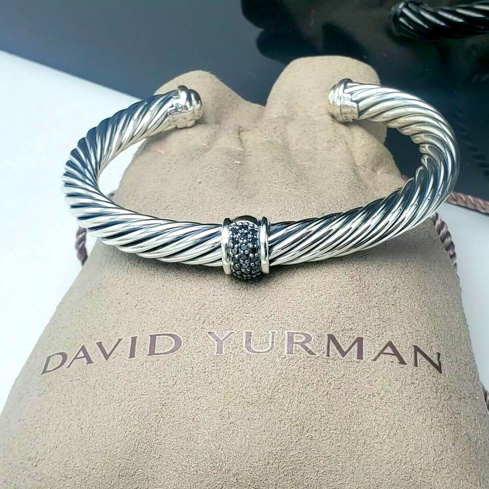 David Yurman Black Diamond Cable Bracelet